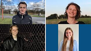 Vier Jugendliche sagen ihre Meinung zur Rentenfrage. Kollage: idowa