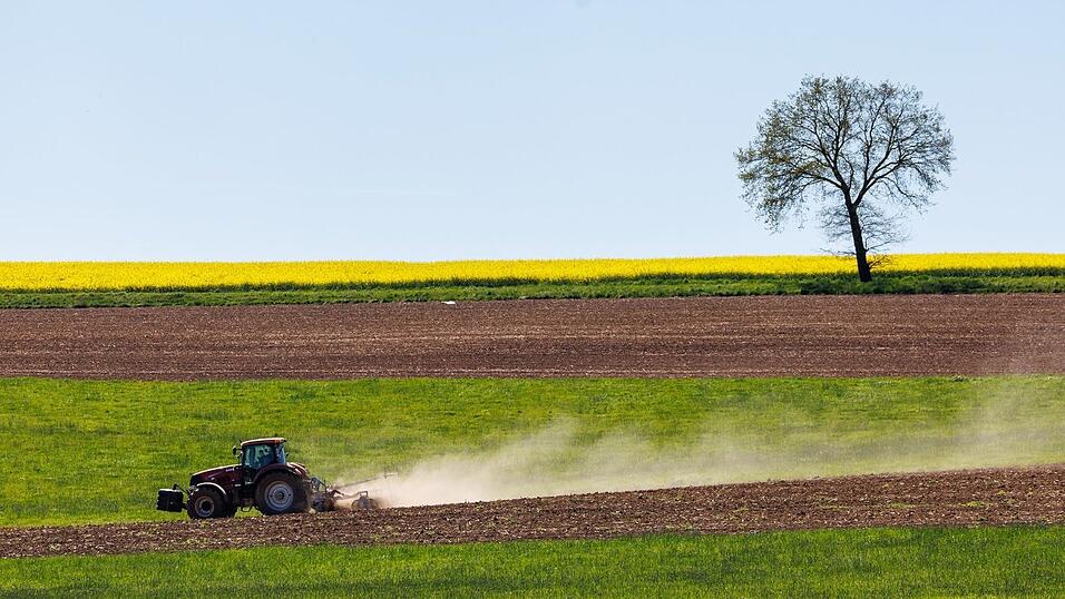 Ein Landwirt ist bei Feldarbeiten mit seinem Traktor verunglückt. (Symbolbild) Ein Landwirt ist bei Feldarbeiten mit seinem Traktor verunglückt. (Symbolbild)