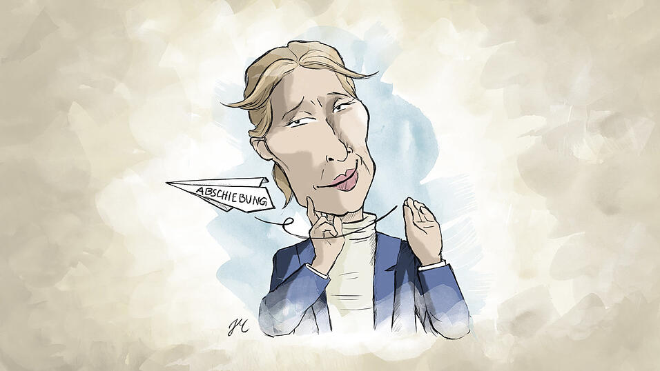 Die Spitzenkandidatin der AfD fordert mehr Abschiebungen.