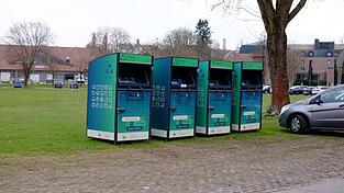 Neue Altkleidercontainer in Vilsbiburg.