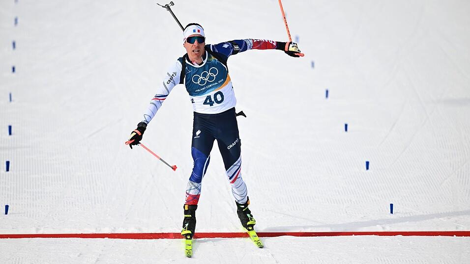 Überlegener Olympiasieger: Quentin Fillon Maillet. Überlegener Olympiasieger: Quentin Fillon Maillet.