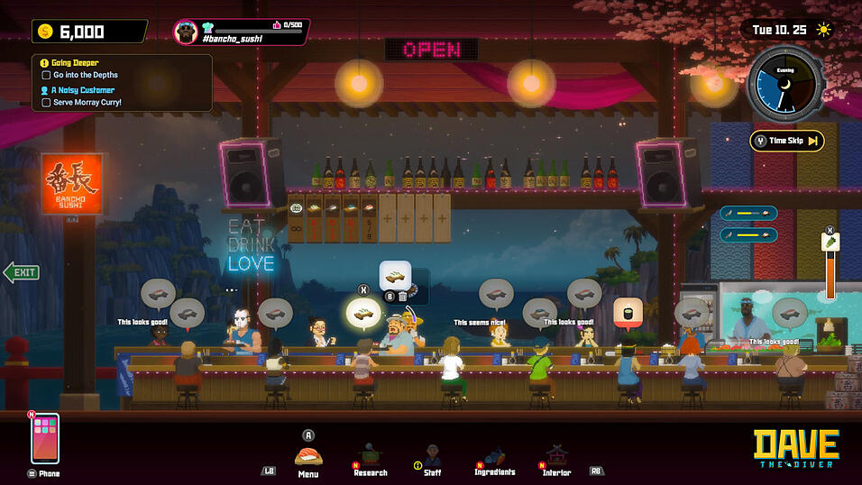 Stress im Sushi-Restaurant: Nach dem Essen muss der Fisch auch verkauft werden. Stress im Sushi-Restaurant: Nach dem Essen muss der Fisch auch verkauft werden.