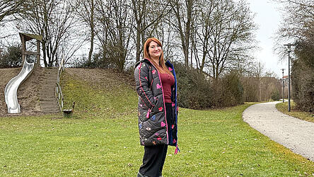 Gabriella Lando kommt gerne mit ihrem Sohn an ihren Lieblingsplatz, den Spielplatz in Auloh. Gabriella Lando kommt gerne mit ihrem Sohn an ihren Lieblingsplatz, den Spielplatz in Auloh.