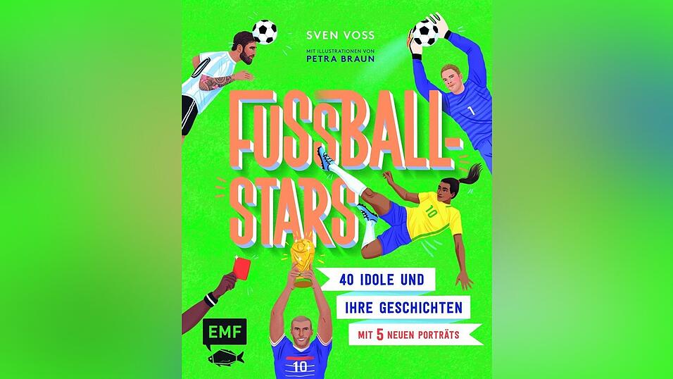 &bdquo;Fu&szlig;ball-Stars: 40 Idole und ihre Geschichten &ndash; mit 5 neuen Portr&auml;ts&ldquo;, Sven Voss, EMF-Verlag.