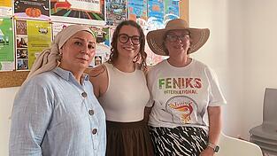Die Verantwortlichen: Yildiz Dalman (von links), Stephanie Röger und Natalia Burin. Die Verantwortlichen: Yildiz Dalman (von links), Stephanie Röger und Natalia Burin.