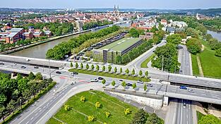 So soll das Parkhaus am Unteren Wöhrd aussehen, wenn es fertiggestellt ist. So soll das Parkhaus am Unteren Wöhrd aussehen, wenn es fertiggestellt ist.