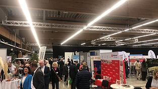 Rund 50 Aussteller waren in der Messehalle vertreten.