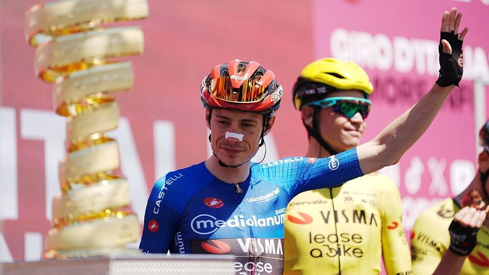 Jonas Vingegaard hat beim Giro d'Italia den Gesamtsieg im Blick.