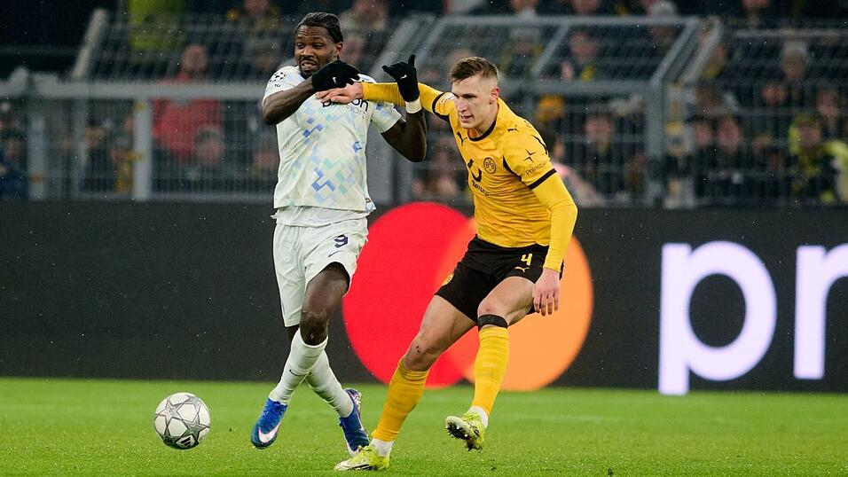 Umkämpftes Duell von Dortmund und Inter. Umkämpftes Duell von Dortmund und Inter.