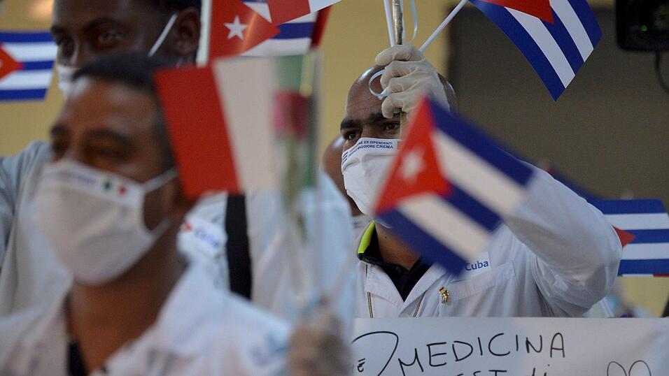 Kubanische Sanit&auml;tsbrigaden sind in vielen L&auml;ndern der Karibik im Einsatz.