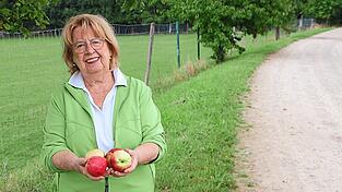 Ernten ist am Obstwanderweg ausdrücklich erlaubt - auch ohne Bändchen am Stamm.