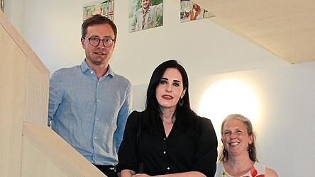 Michael Feil (von links), Kathrin Pindl und Maria Whitten.