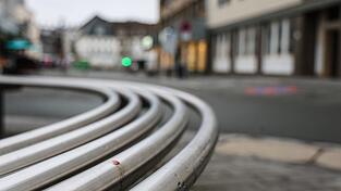 Nach der Tat waren Teile der Innenstadt von Meschede am Freitagmorgen gesperrt.