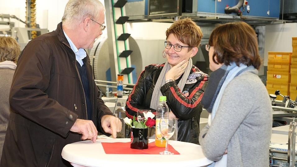 Impressionen vom Lehrermedientag in der Druckerei der Landshuter Zeitung.