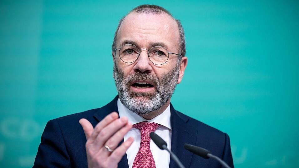 Manfred Weber (CSU) ist Vorsitzender der EVP-Fraktion im Europaparlament. (Archivbild) Manfred Weber (CSU) ist Vorsitzender der EVP-Fraktion im Europaparlament. (Archivbild)