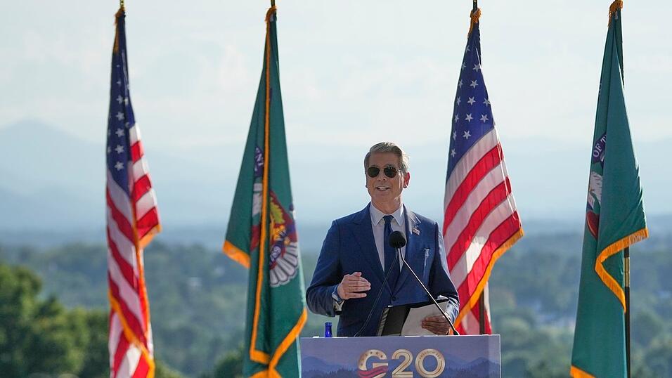 US-Finanzminister Scott Bessent kritisierte China beim G20-Finanzminister-Treffen. (Archivbild) US-Finanzminister Scott Bessent kritisierte China beim G20-Finanzminister-Treffen. (Archivbild)