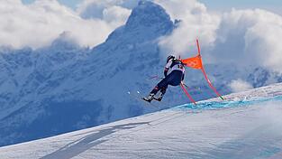 Gr&uuml;&szlig;e aus Cortina: Hinter dieser malerischen Momentaufnahme steckt der Beginn des gro&szlig;en Dramas um Lindsey Vonn. (Archivbild)