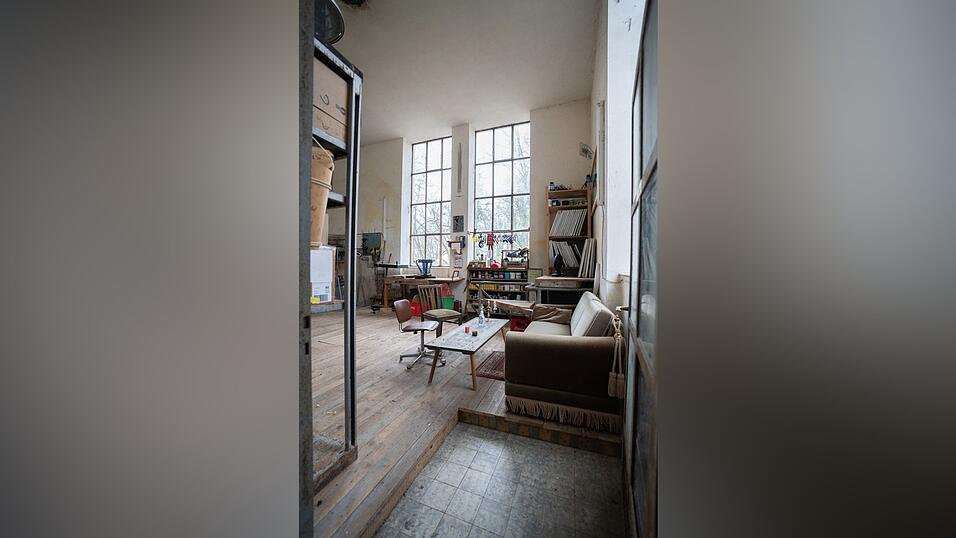 Das Atelier im ehemaligen Sudhaus.