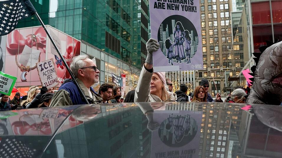 New York ist nur eine von vielen US-St&auml;dten, in denen am Wochenende gegen ICE protestiert wurde.