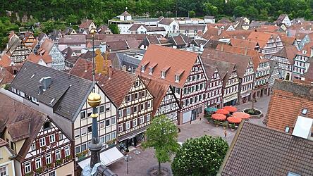 Das Schwarzwaldstädtchen Calw ist einer von rund 30 Orten entlang der Deutschen Fachwerkstraße.