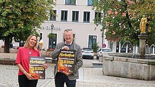Die Weichen fürs Herbstfest sind gut gestellt, daran lassen Kulturreferentin Heike Dannerbeck und Bürgermeister Markus Ackermann bei der Programmvorstellung keinen Zweifel.