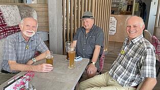 Bei diesem Treffen waren nur die drei M&auml;nner des Stammtischs da: Josef Trum, Detlef Anger und G&uuml;nter Spiegel (v. l.).