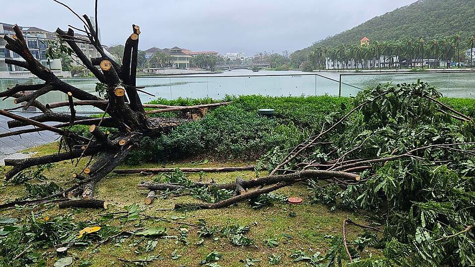 Auf der chinesischen Insel Hainan hat «Kajiki» schon gewütet.