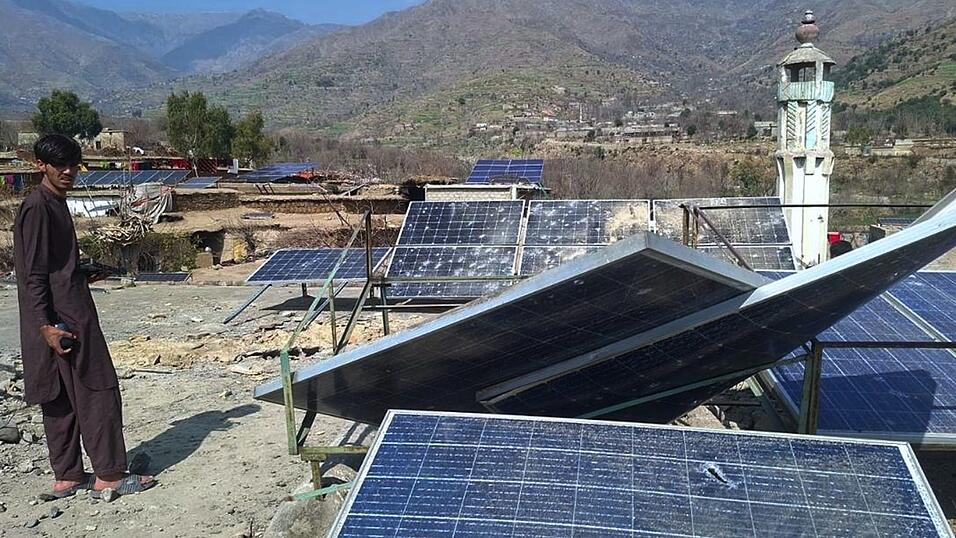 Auch auf pakistanischer Seite gab es Sch&auml;den nach Gefechten zwischen afghanischen und pakistanischen Truppen.