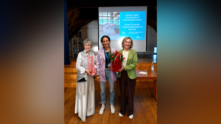 Yasmin Hoh (Mitte) von der Tierschutzorganisation Animals&rsquo; Angels berichtete &uuml;ber Tiertransporte in Europa.