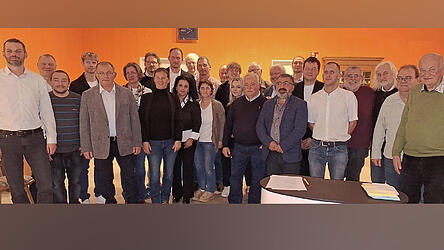 Die Kandidaten der Freien Wähler für die Stadtratswahl am Sonntag, 8. März.