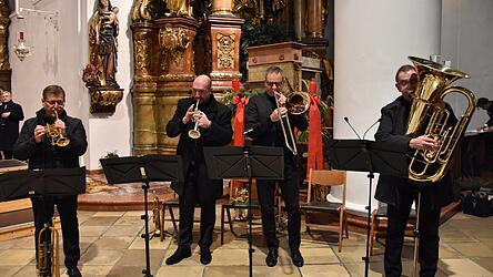 Die Blechbläser von 'Brass Unlimited' begeisterten mit festlichen Weisen.