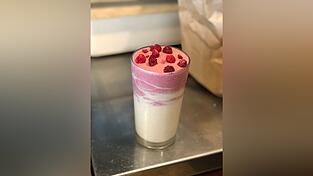So sieht der fertige Milchshake aus. So sieht der fertige Milchshake aus.