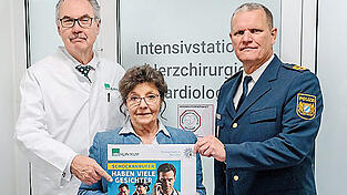 Präventionsaktion gestartet: Markus Lerch, Schauspielerin Monika Baumgartner und Polizeichef Thomas Hampel Präventionsaktion gestartet: Markus Lerch, Schauspielerin Monika Baumgartner und Polizeichef Thomas Hampel