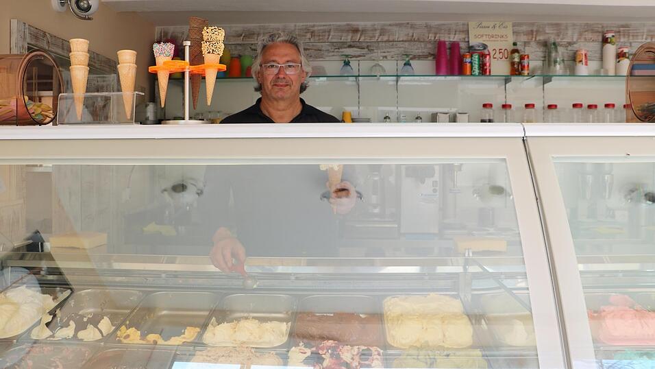 Alessio D&rsquo;Agostini von Pizza und Eis am Petersplatz l&auml;sst alles beim Alten.