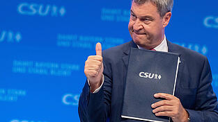 96,5 Prozent Zustimmung erhält der Parteichef kurz vor der Landtagswahl.