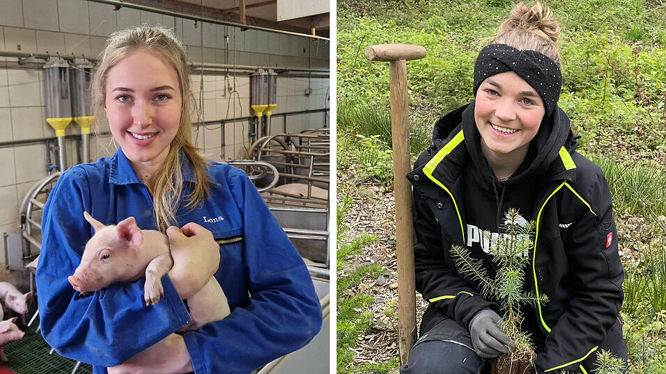 Lena Weigl (links) und Antonia Hohenester sind verschiedene Wege in die Landwirtschaft gegangen, sagen aber: Für sie war es genau so richtig.
