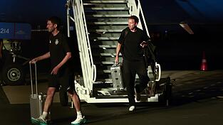 Julian Nagelsmann nach der R&uuml;ckkehr nach Winston-Salem in der Nacht.