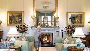 Königin Elizabeth II. auf Schloss Balmoral.