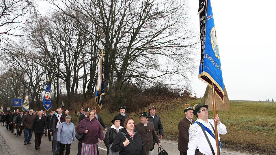 Zum 41. Mal trafen sich am Samstag Patrioten und Königstreue zum Winterpatriotentreffen. (Foto: Katharina Baumeister)