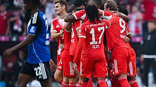Der FC Bayern hatte gegen den Hamburger SV viel Grund zum Jubel.