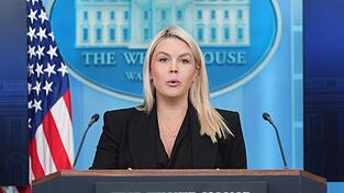 Trumps Pressesprecherin Leavitt geht. (Archivbild) Trumps Pressesprecherin Leavitt geht. (Archivbild)