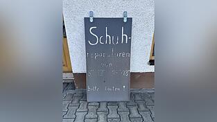 Leider nur bis 18 Uhr geöffnet: Die Schuhreperatur in Bodenmais
