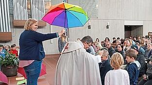 Segen unter dem Schirm