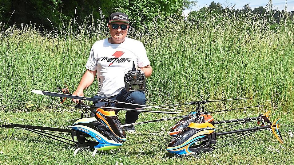 Kerschers Helikopter des deutschen Herstellers Mikado kosten bis zu 1 500 Euro.