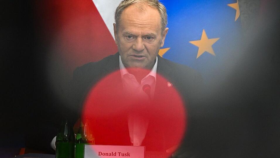 Schwebte in Gefahr: Regierungschef Tusk. Schwebte in Gefahr: Regierungschef Tusk.