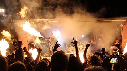 Der Hauptact des Abends ist „RMC“ - eine Rammstein-Tribute-Band.