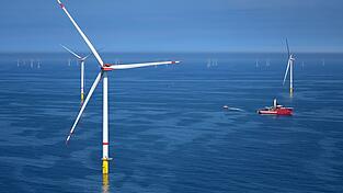 Der Windpark He Dreiht besteht aus 64 Windenergieanlagen. (Archivbild) Der Windpark He Dreiht besteht aus 64 Windenergieanlagen. (Archivbild)