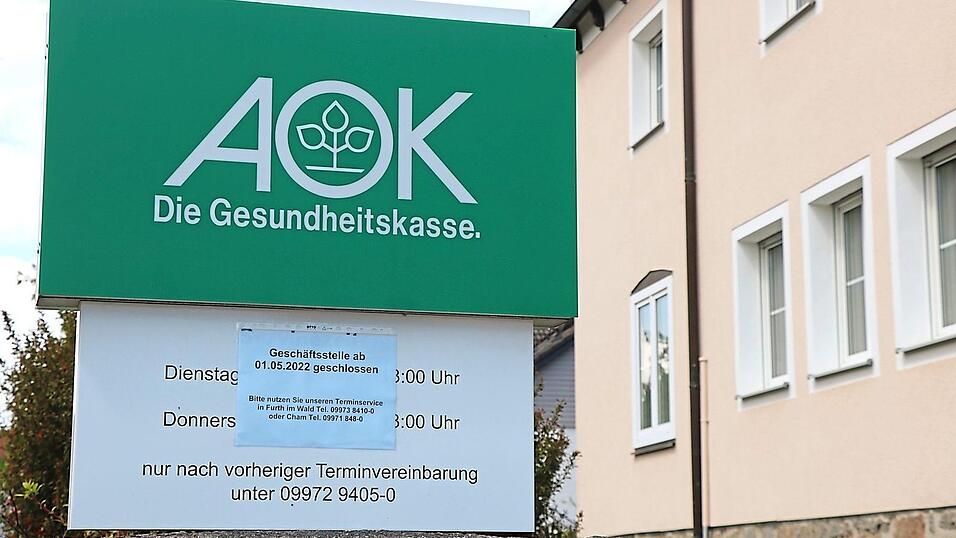 Bisher war die AOK-Geschäftsstelle in Waldmünchen dienstags und donnerstags für Kunden geöffnet. Seit 1. Mai ist sie ganz geschlossen. Bisher war die AOK-Geschäftsstelle in Waldmünchen dienstags und donnerstags für Kunden geöffnet. Seit 1. Mai ist sie ganz geschlossen.