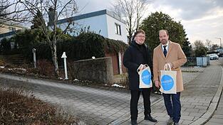 Michael Lehner (rechts) und Lukas Wenninger am Sallerner Berg. Michael Lehner (rechts) und Lukas Wenninger am Sallerner Berg.