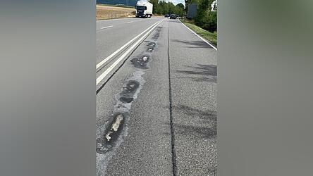 Risse und Schäden: Dass die Arbeiten notwendig sind, ist der Straße deutlich anzusehen. Risse und Schäden: Dass die Arbeiten notwendig sind, ist der Straße deutlich anzusehen.